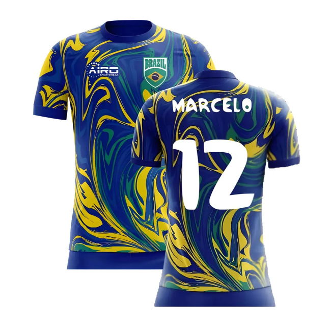 Latest Breathable Brazil Away Team Kit