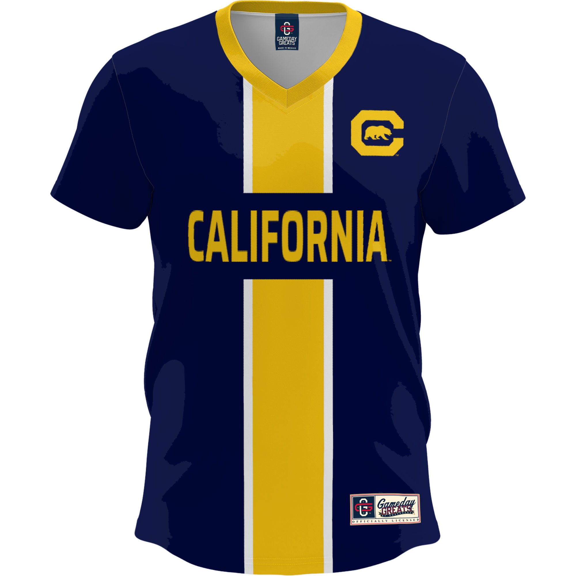 [SJH] Cal Bears GameDay Greats Youth Lightweight Soccer Fashion Jersey - Navy