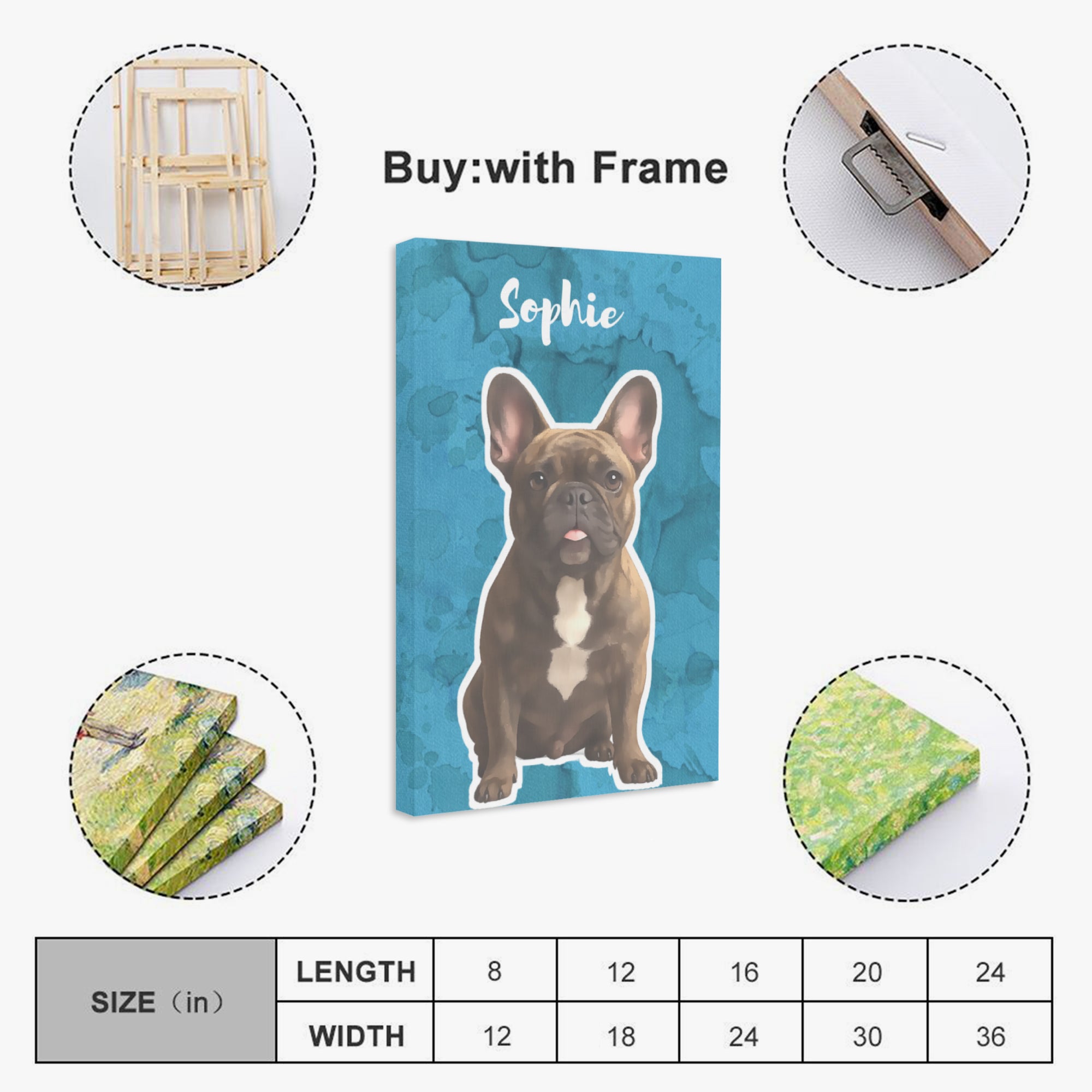 Comfortable Milo - Personalized Vertical Canvas Painting for Daily Life