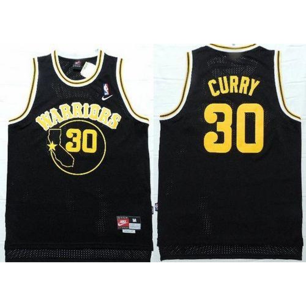 Authentic Stephen Curry30 Black Jersey - - NBA Collection