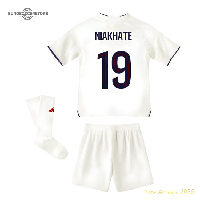 2025-2026 Olympique Lyon Home Mini Kit (niakhate 19) - Official Design