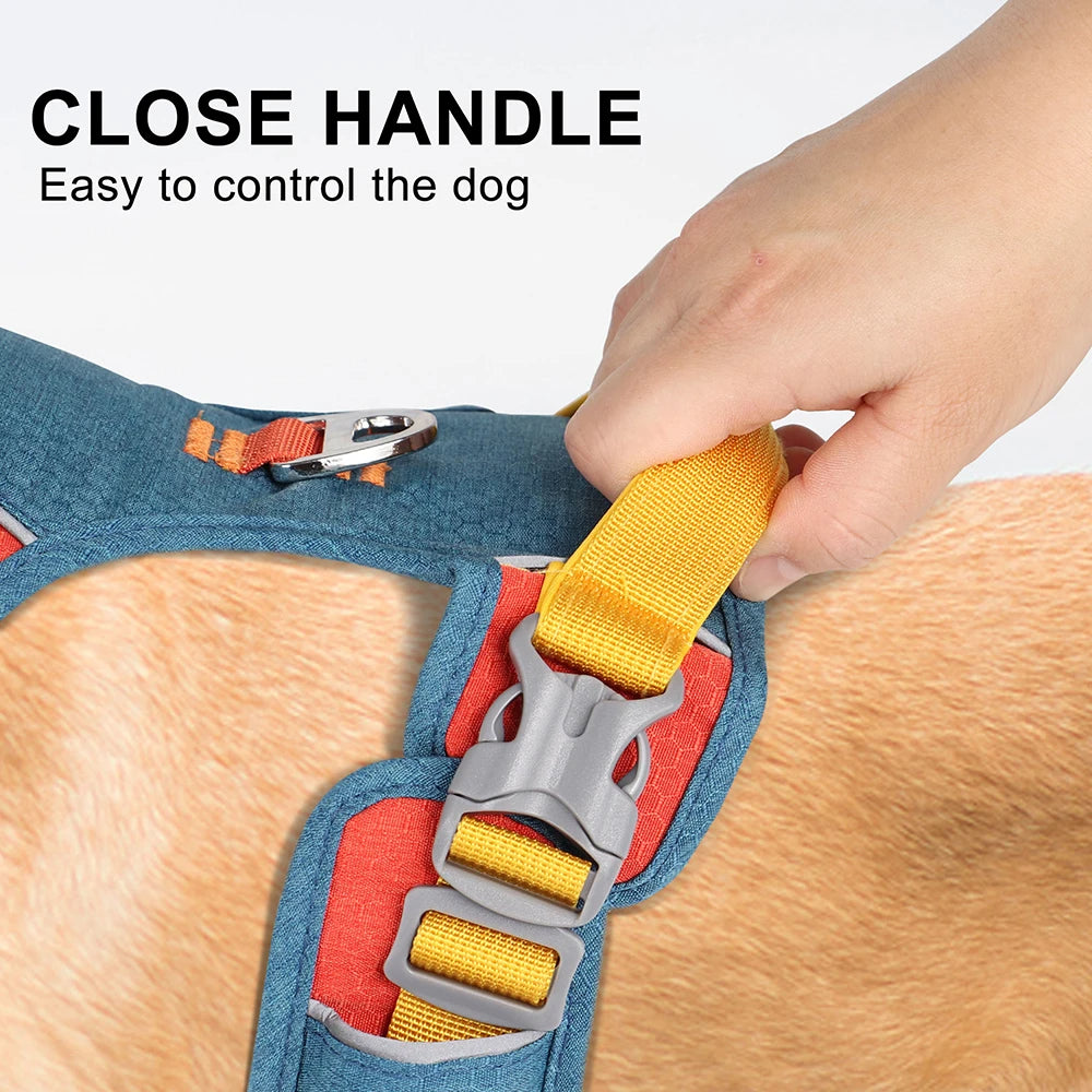 Durable Pupbright No Pull Frenchie Reflective Harness for Stocky Dogs