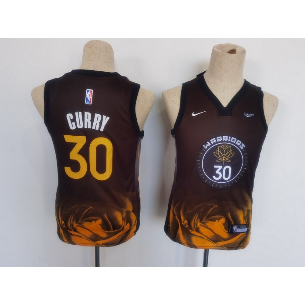 Pro Grade Golden State Warriors Stephen Curry30 Jersey - Black