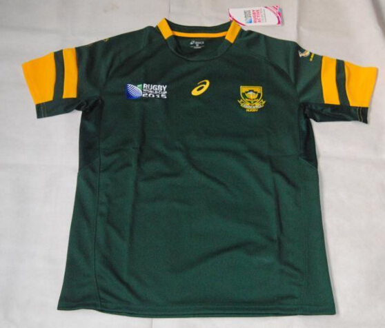 Rugby World Cup 2015 South Africa Green Shirt - World Cup Collection