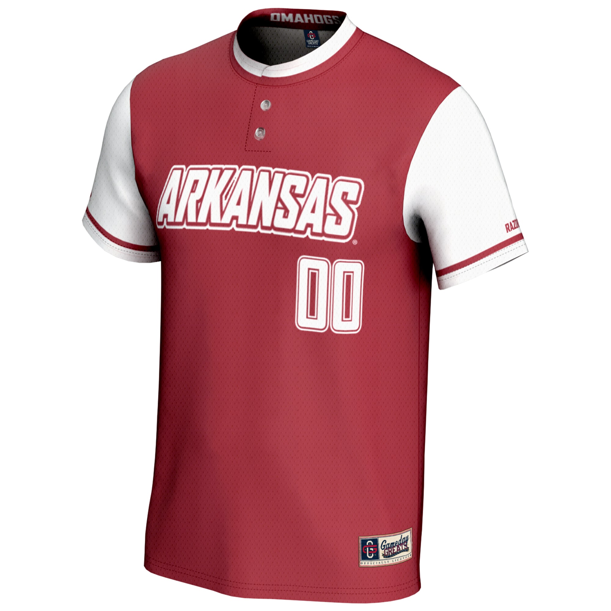 [DDG] Arkansas Razorbacks GameDay Greats Youth NIL Pick-A-Player Lightweight Softball Jersey - Red