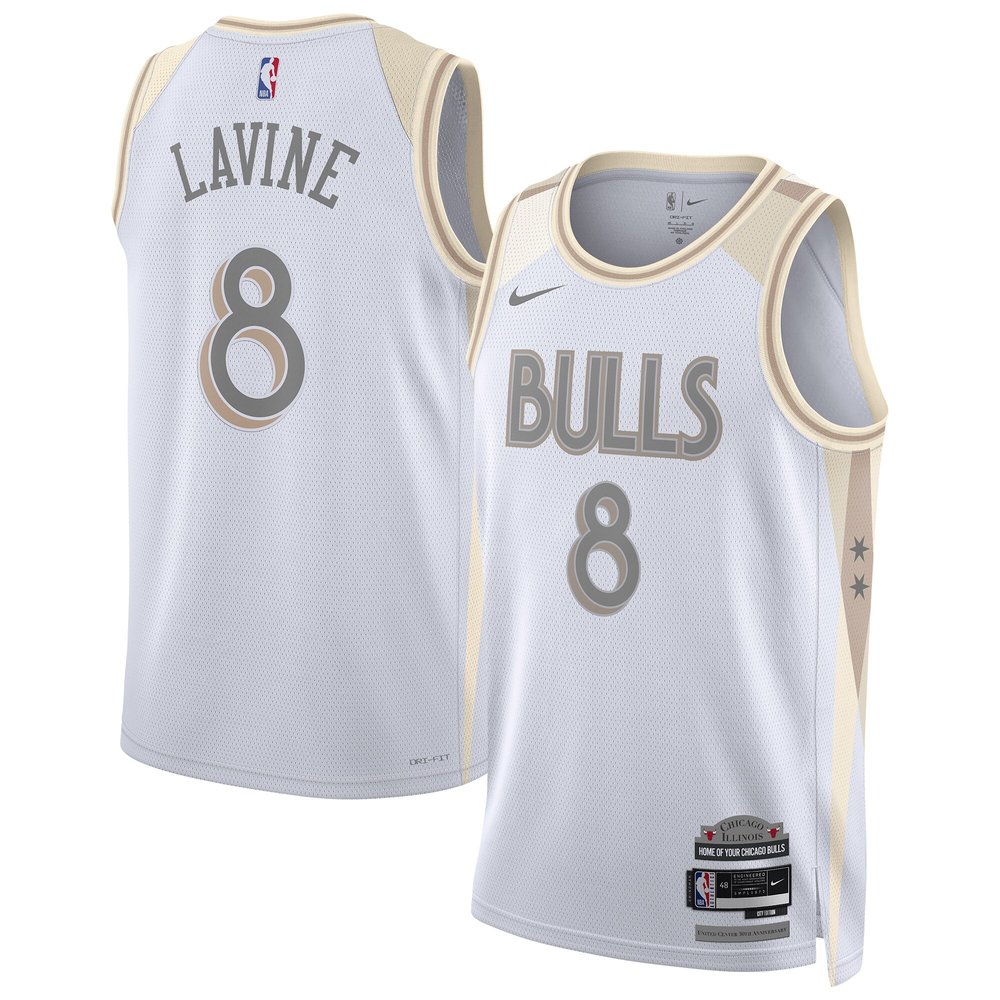 Durable Chicago Bulls Zach LaVine White Jersey - City Edition