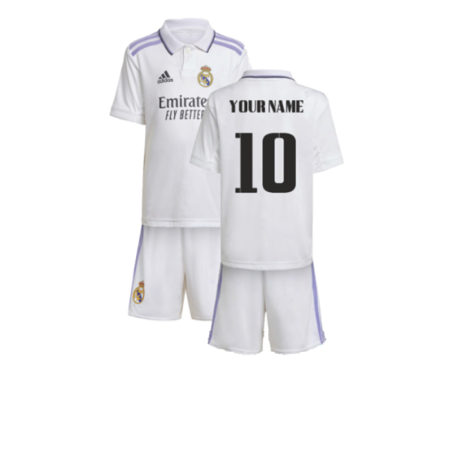 Genuine 2022-2023 Real Madrid Home Mini Kit (Your Name)