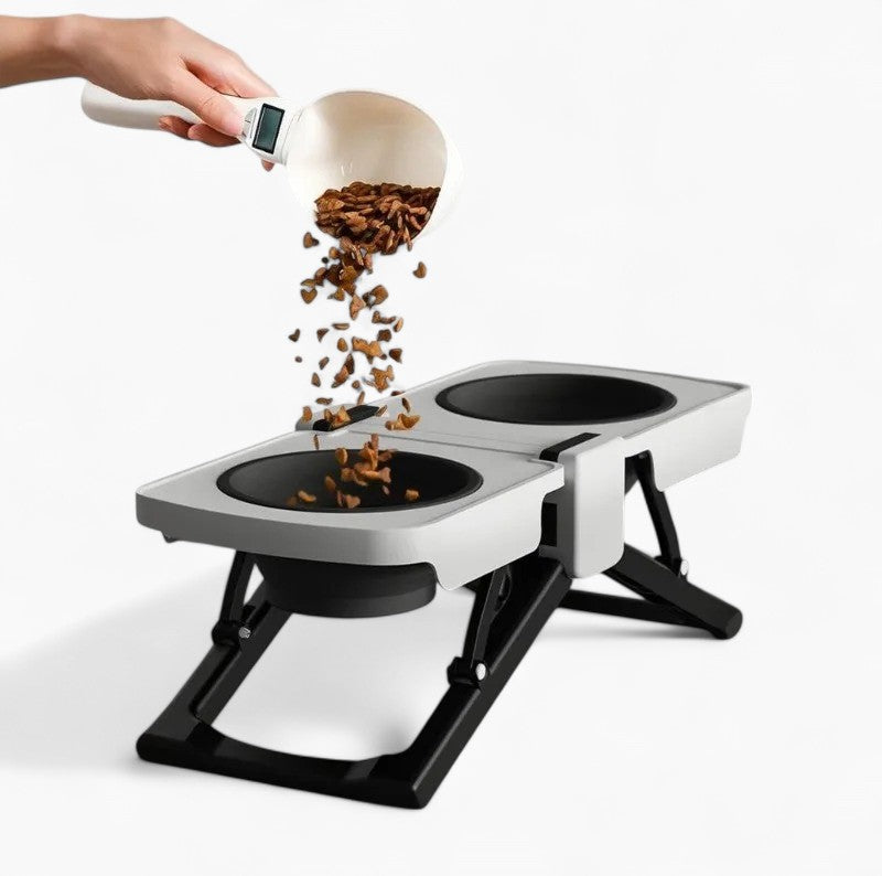 Adjustable Folding Table Food Dispenser Dog Supplies | Vet-recommended