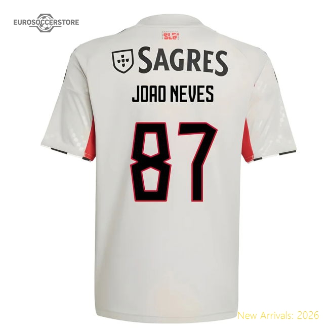 Football Team Youth Soft Joao Neves Jersey 2025-2026 Moisture-wicking