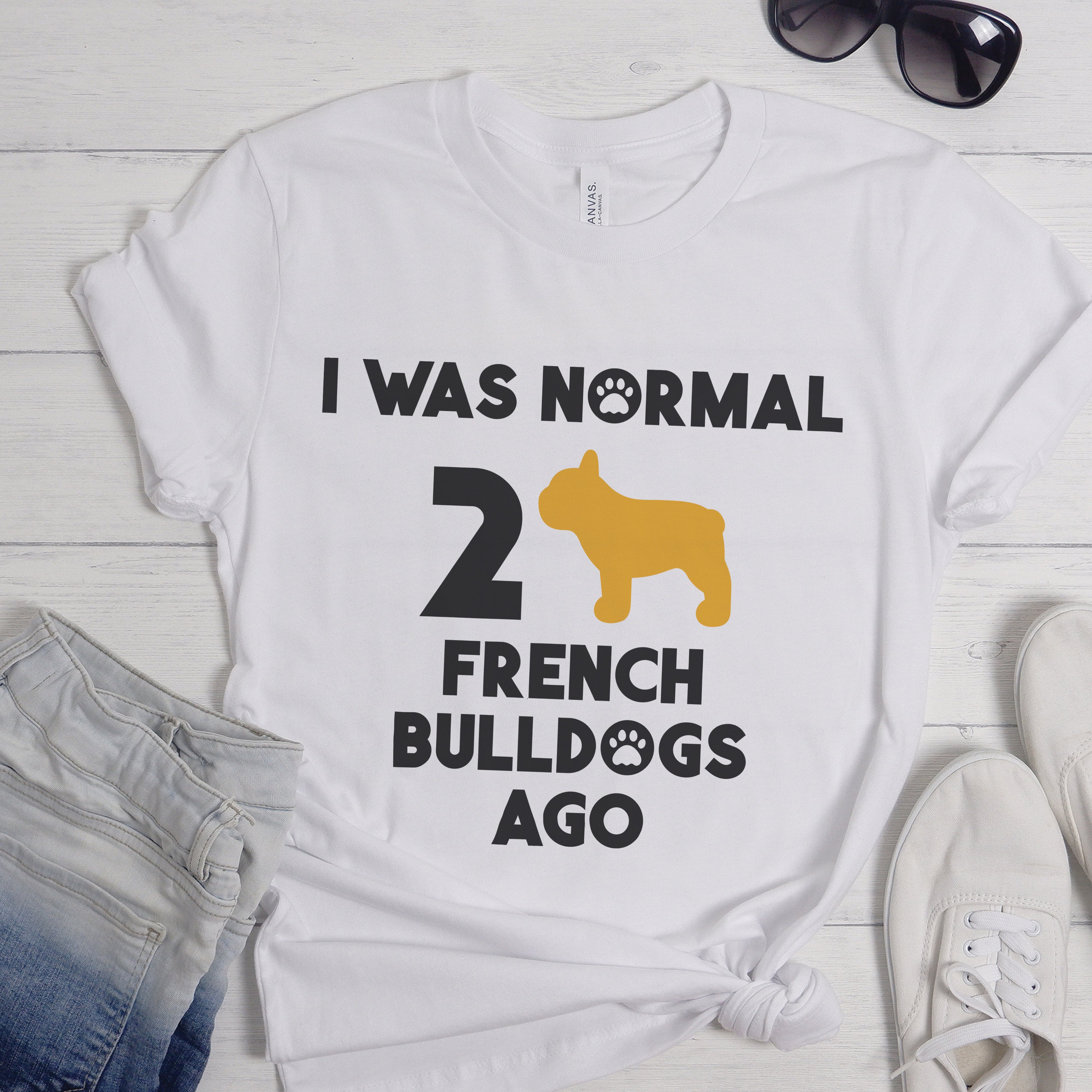 Double The Cuteness - Bulldog Inspired Unisex T-shirt For Dog Lovers
