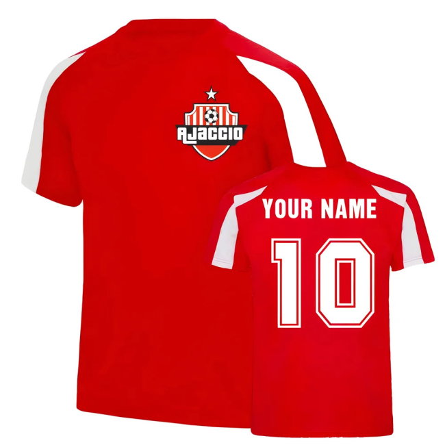 Ajaccio Training Contemporary Jersey (Your Name) Stretch Fabric