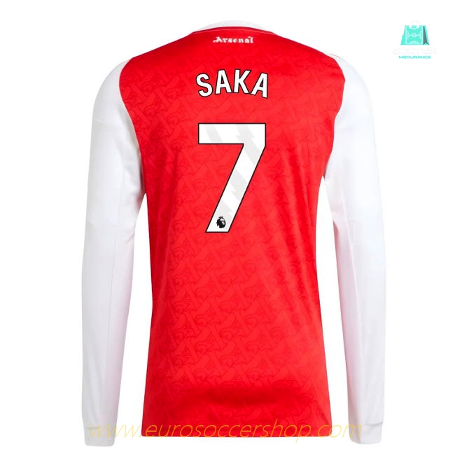 2025-2026 Arsenal Long Sleeve Home Shirt (Saka 7)