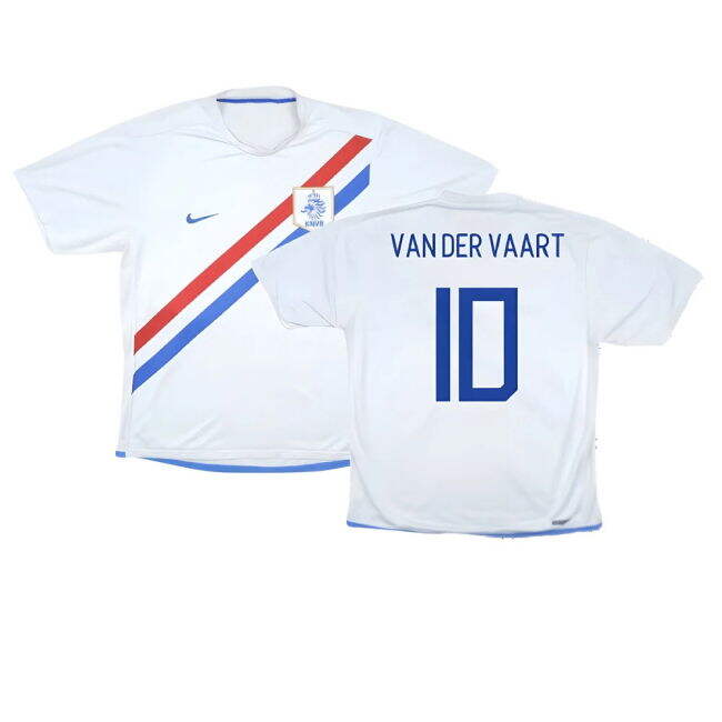 Wholesale Holland 2006-08 Away Shirt ((Very Good) S) (Van Der Vaart 10) Fashionable