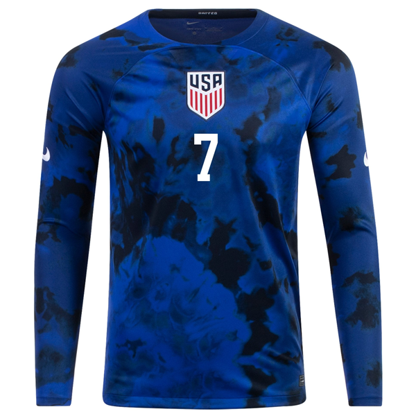 Fashionable Men Usa Giovanni Reyna Superior Away Jersey 2022