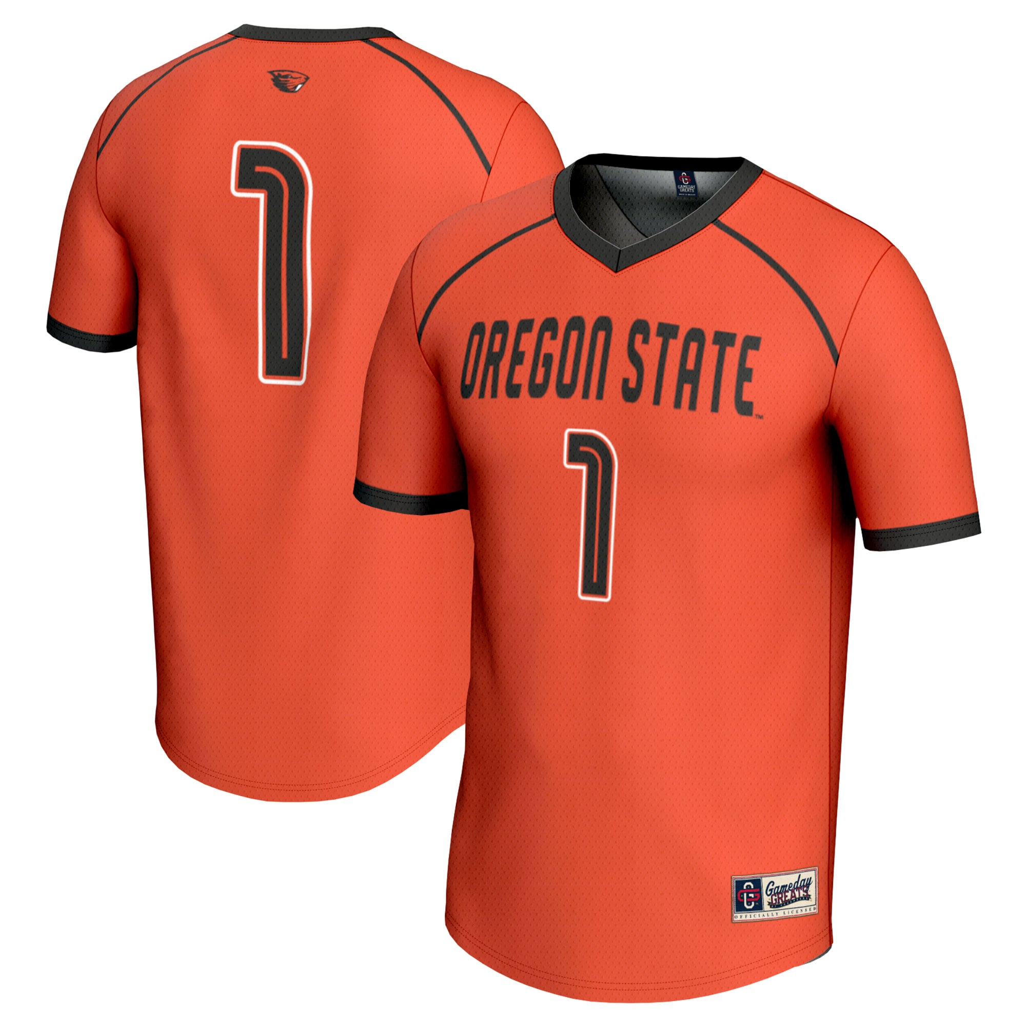 #1 Oregon State Beavers GameDay Greats Youth Women's Lacrosse Fashion Jersey - Orange