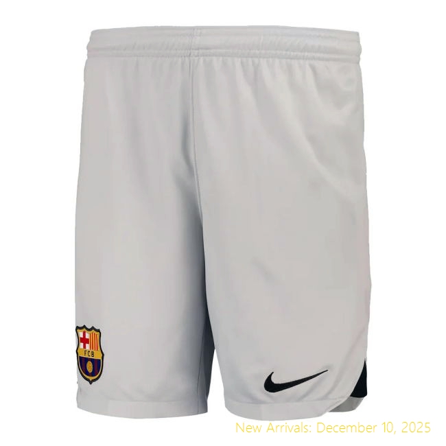 2022-2023 Barcelona Barca High-Quality Third Shorts (Grey) - Kids