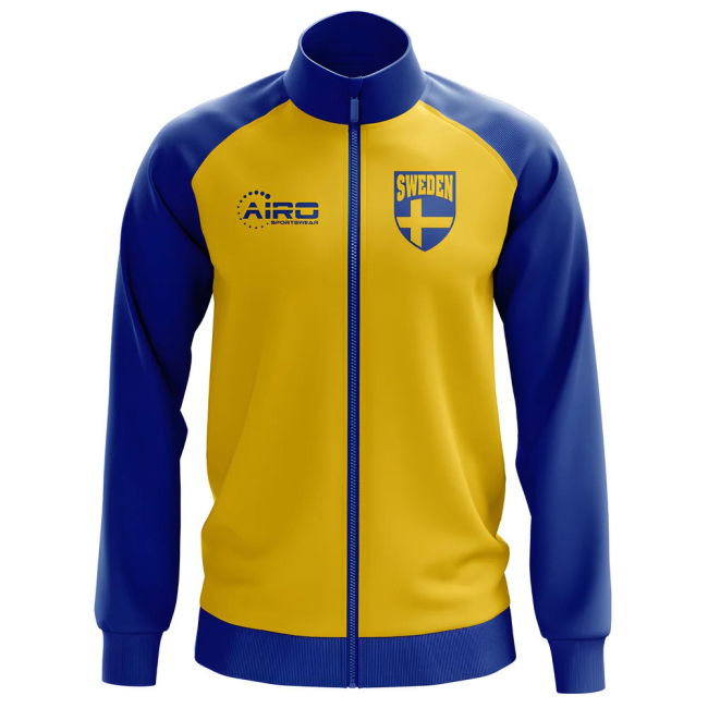 Authentic Sweden Concept Football Track Jacket (Yellow) - Kids