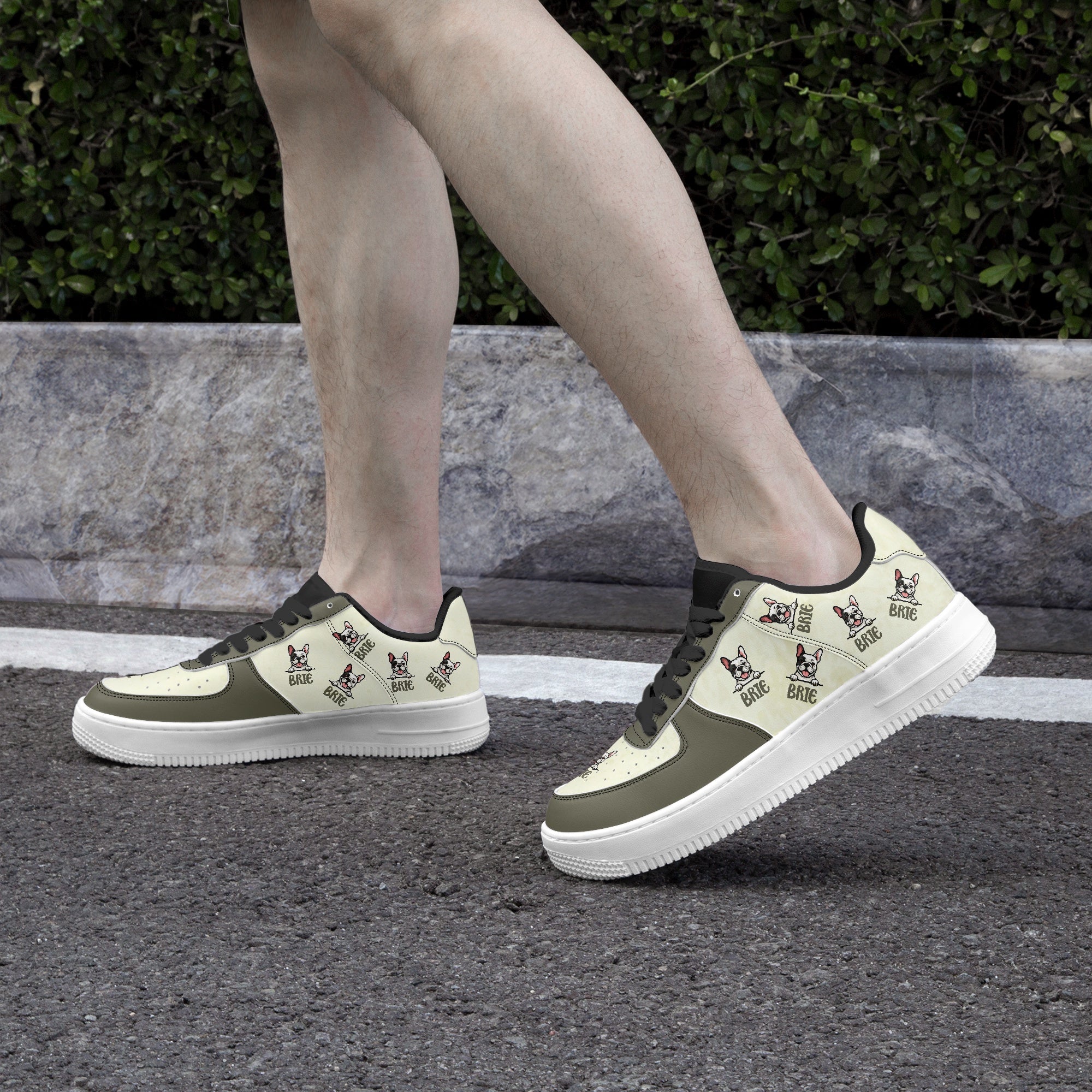 Lifestyle-Driven Brie - Personalized Low-top Leather Sneakers for Eve...