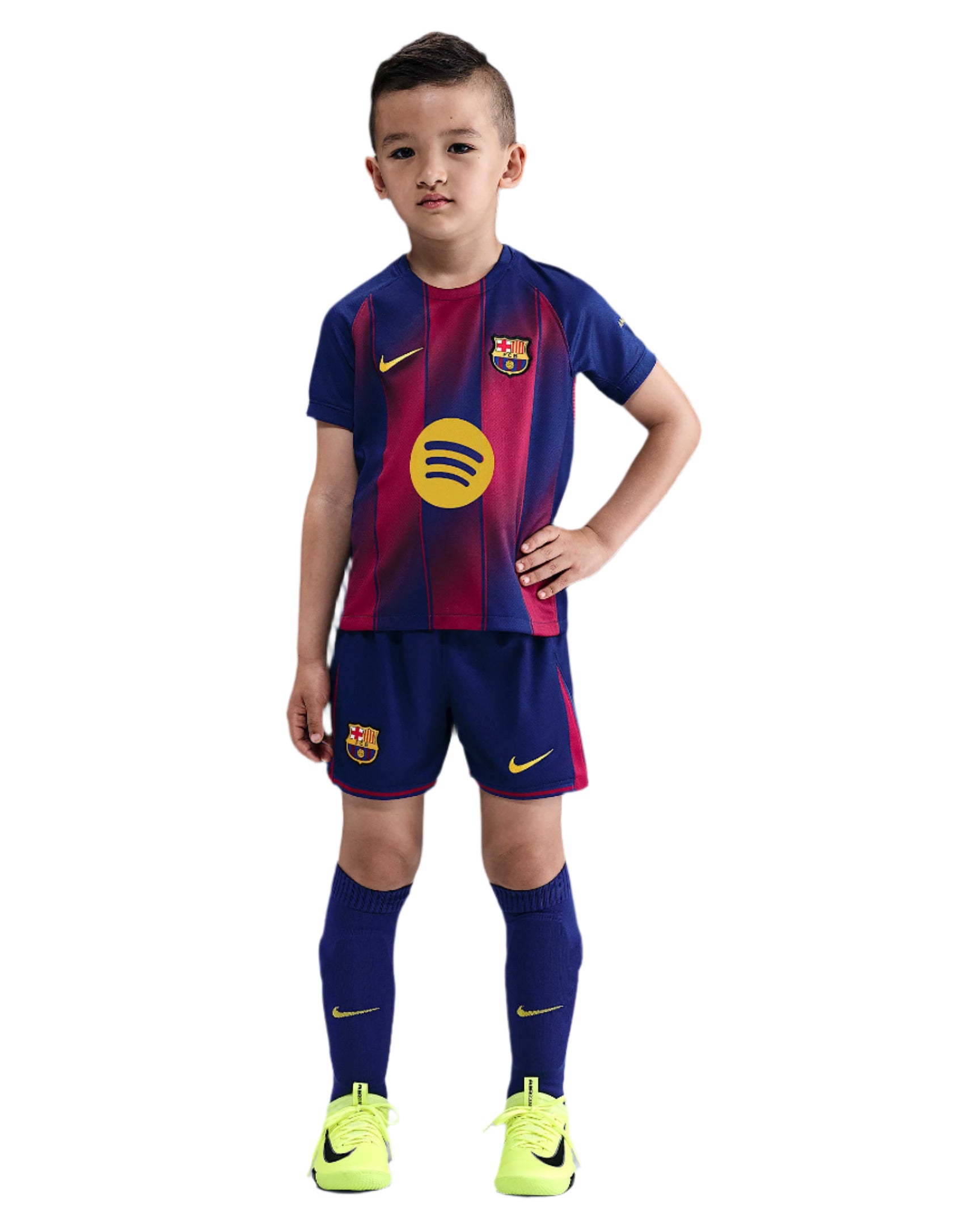 Barcelona Gold) 2025-2026 UCL Home Jersey – Authentic Shirt