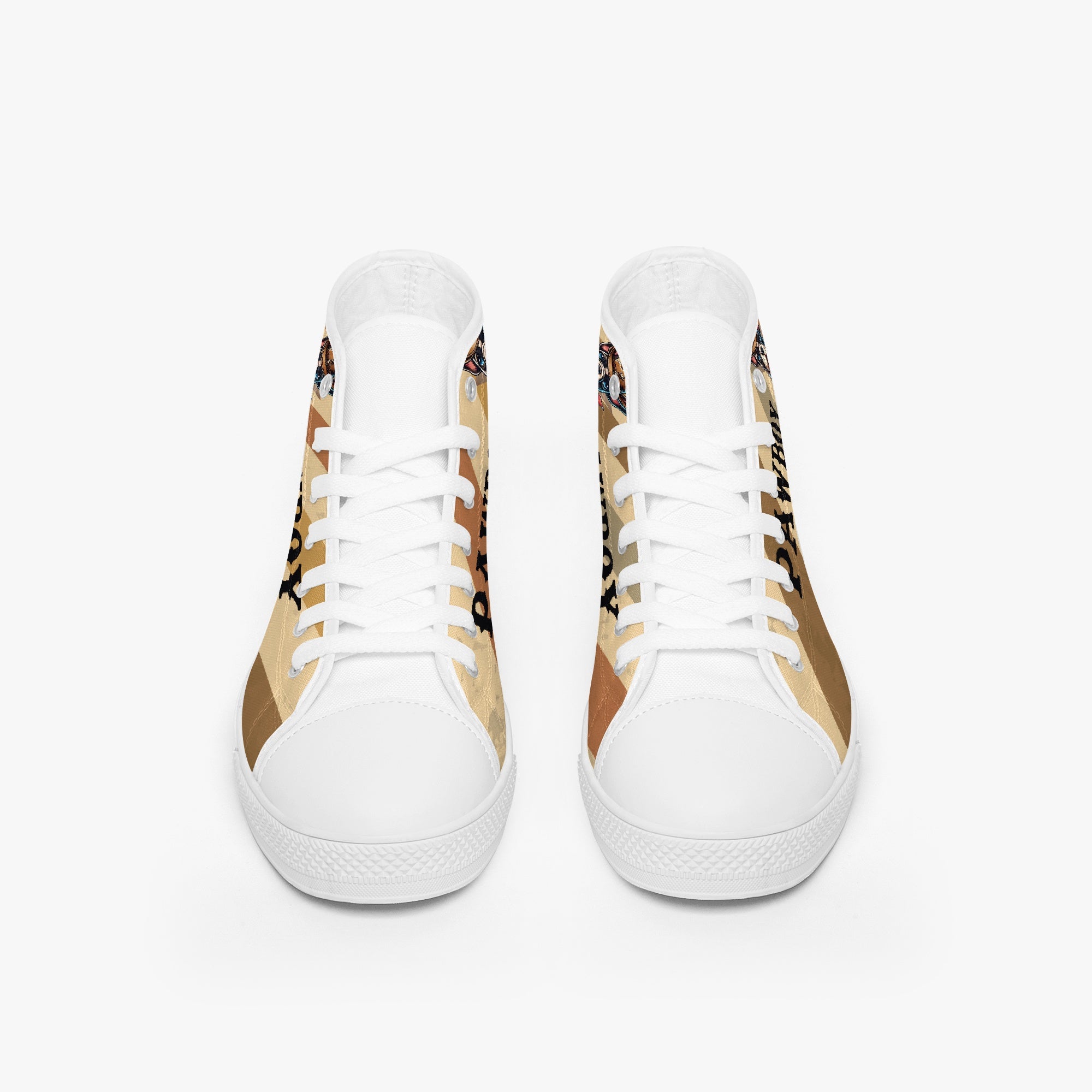 Dove - Classic High-Top Canvas Shoes