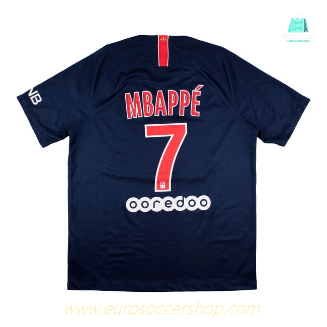 PSG 2018-18 Home Shirt (Mbappe #7) (S) (Very Good)