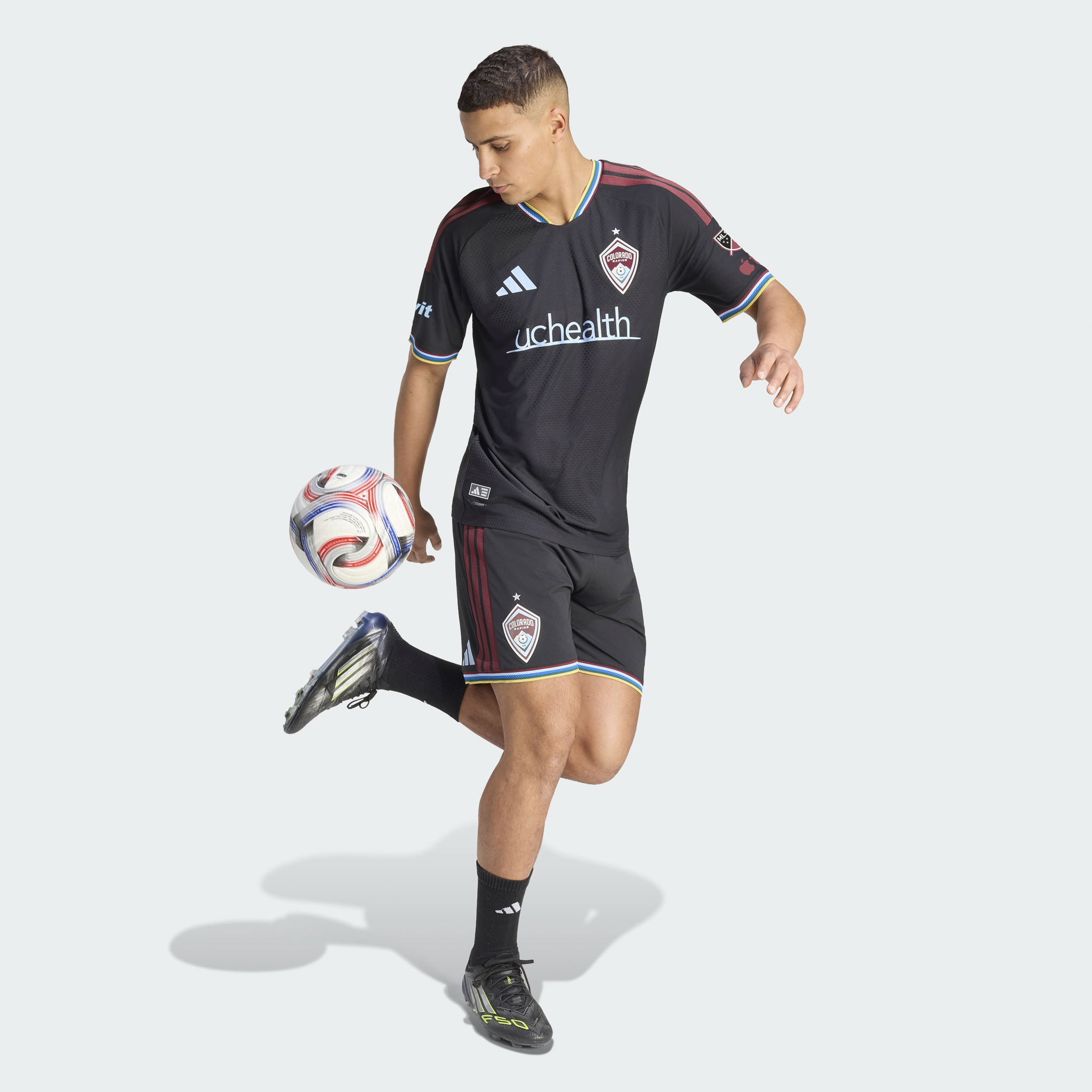 [JED] Colorado Rapids 2026 Colorful Colorado On-Field Authentic Patch Jersey - Black