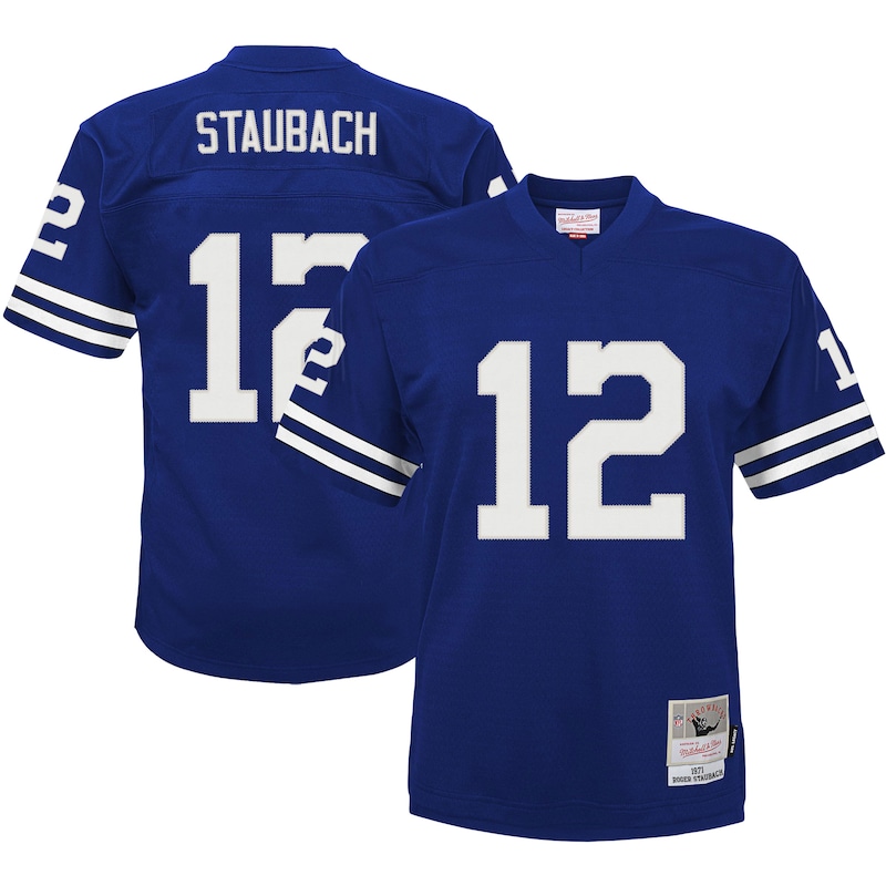None Roger Staubach Dallas Cowboys Bold Replica Jersey Football Appare