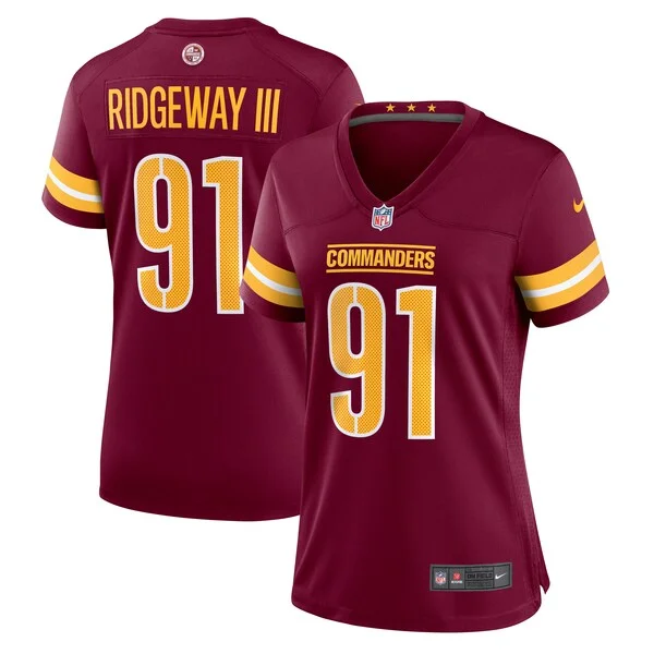None John Ridgeway Game Jersey - Burgundy | NFL Player Jersey