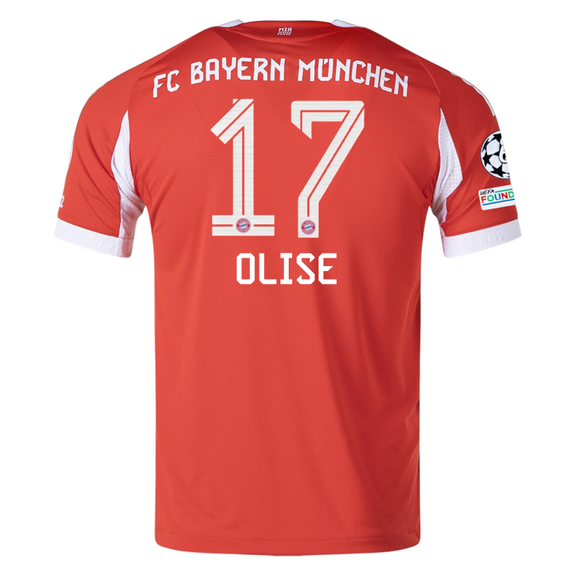 Bayern Munich Olise 2025-2026 UCL Home Jersey – Authentic Shirt