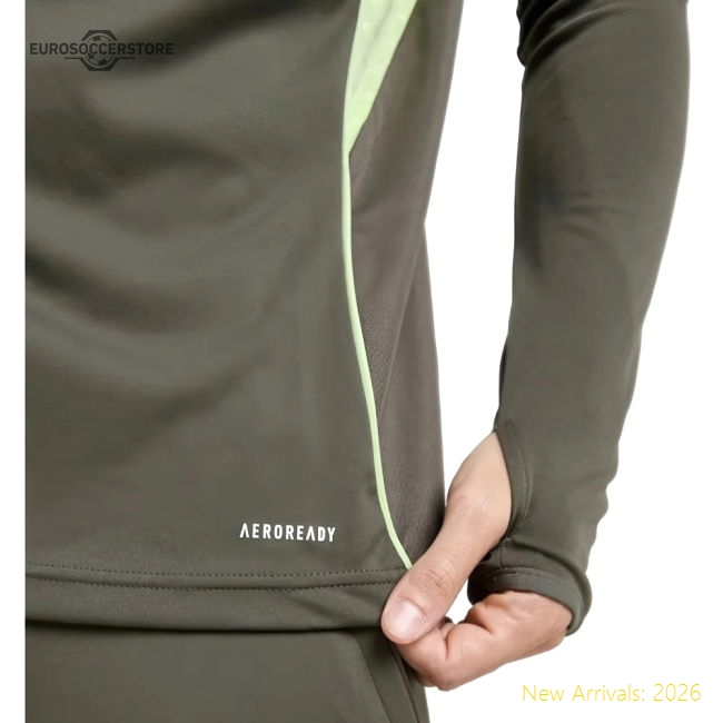 2025-2026 Real Madrid Training Top (Utility Green)