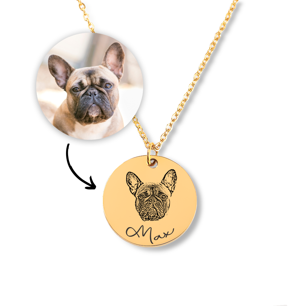 - Frenchie Frenchie Photo Pendant Necklace For Frenchie Pups