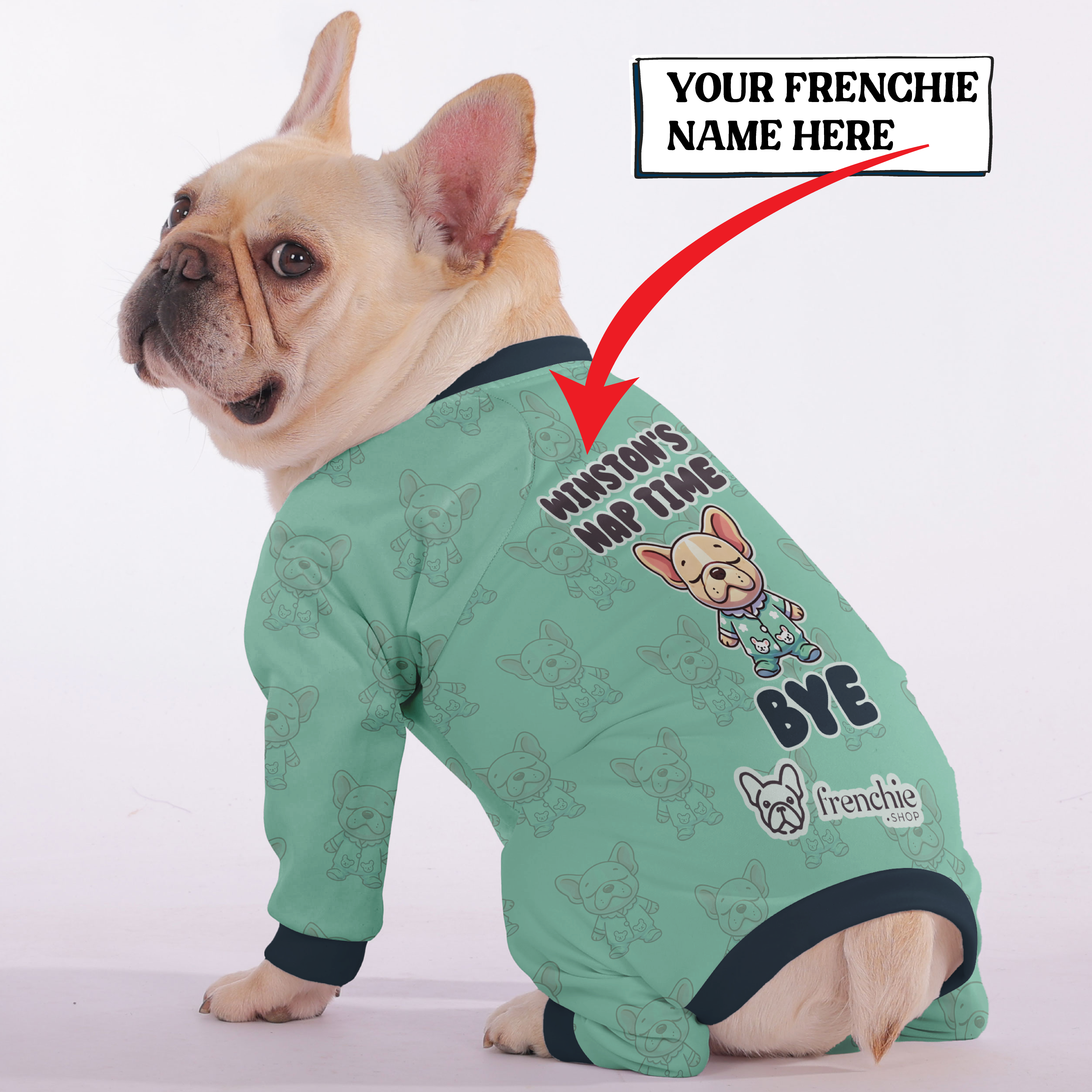 Lifestyle-Driven Chanel - Personalized French Bulldog Pajamas With Fr...