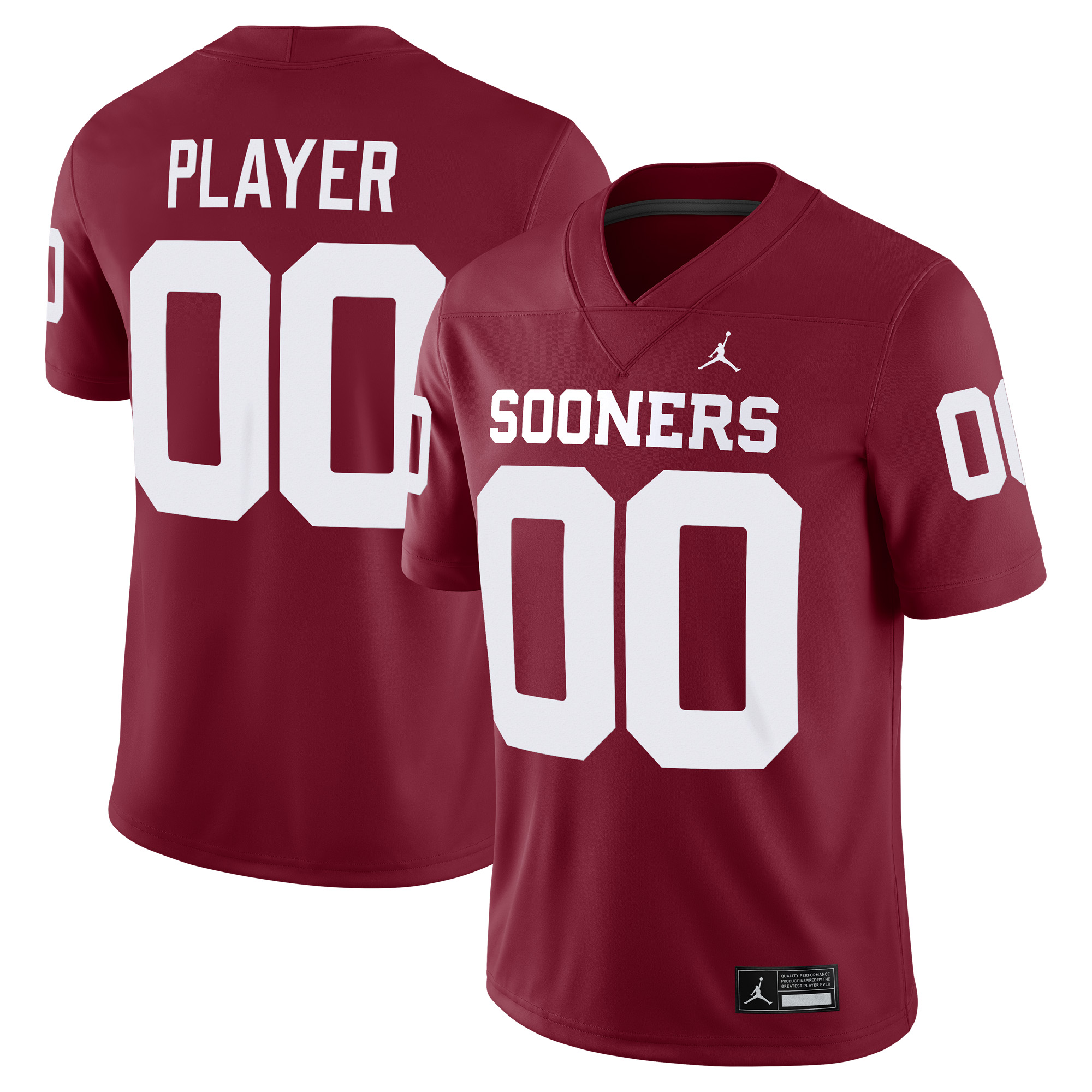 [NJP] Oklahoma Sooners NIL Pick-A-Player Football Replica Jersey - Crimson