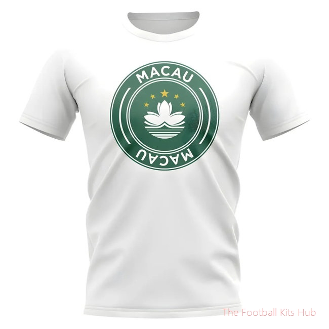 Macau Football Badge T-Shirt (White)