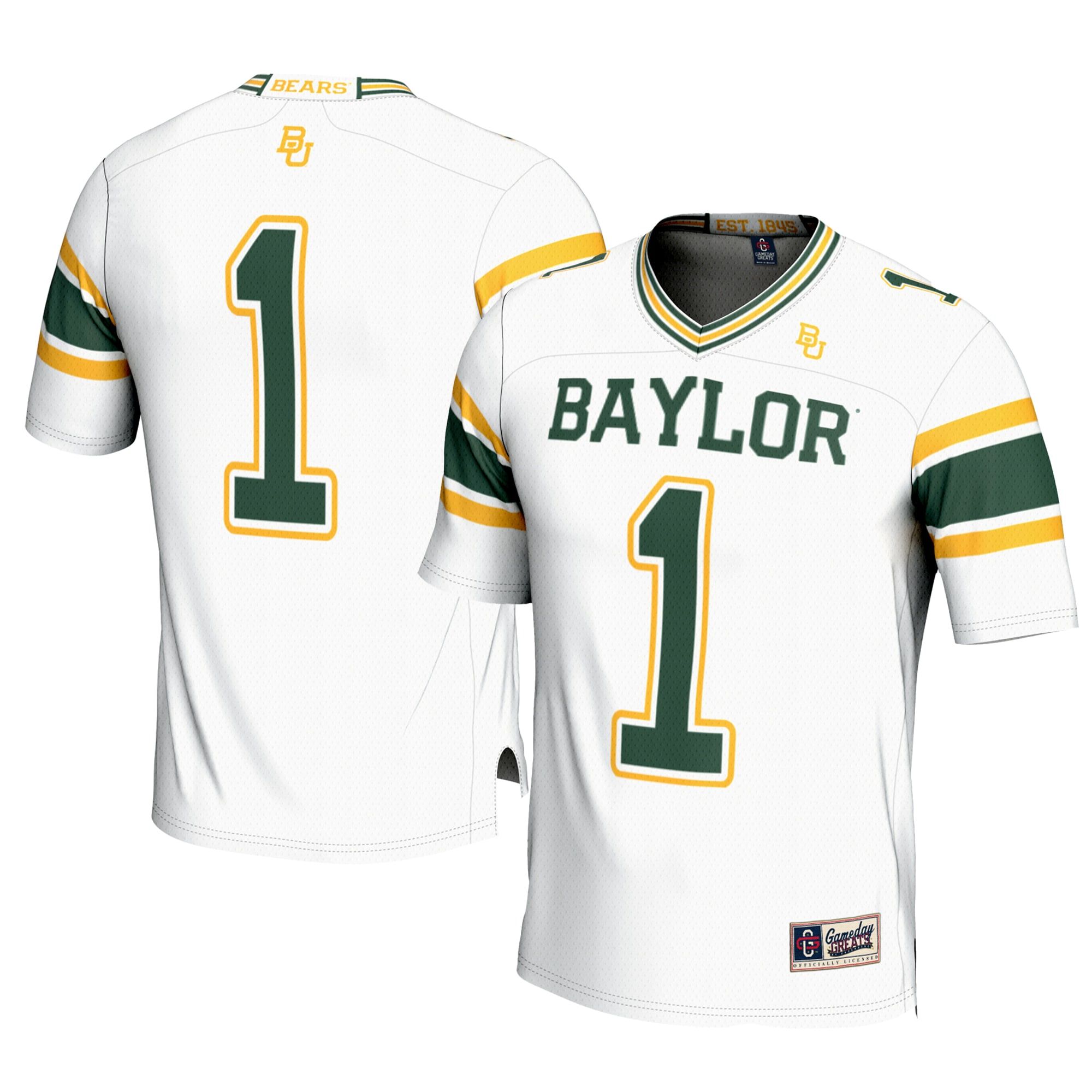#1 Baylor Bears GameDay Greats 2026 Season Football Jersey - White