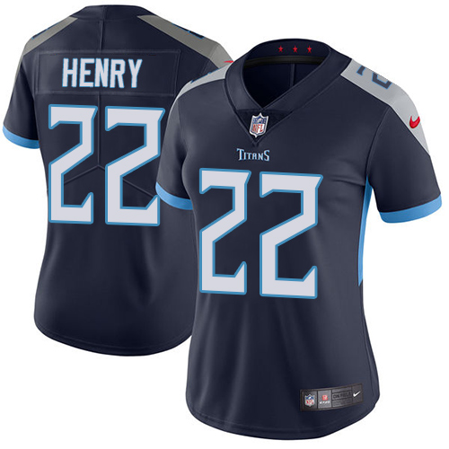 NFL T T Titans #22 Derrick Henry Limited Navy Jersey - Fan Favorite