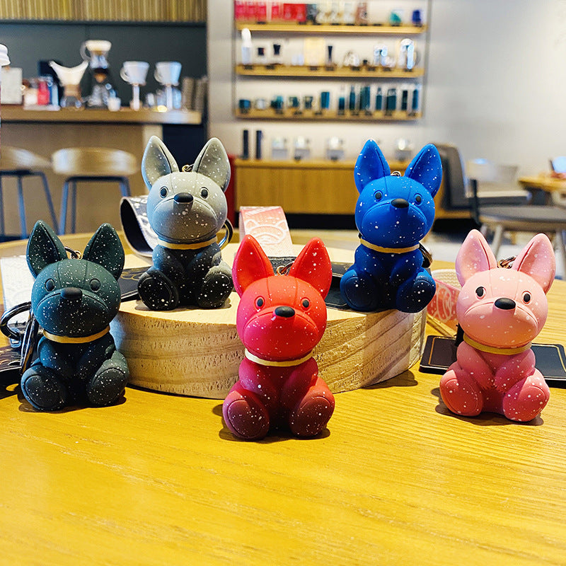 French Bulldog Key Pendant Colorful Keyring (wj132) Dog Supplies