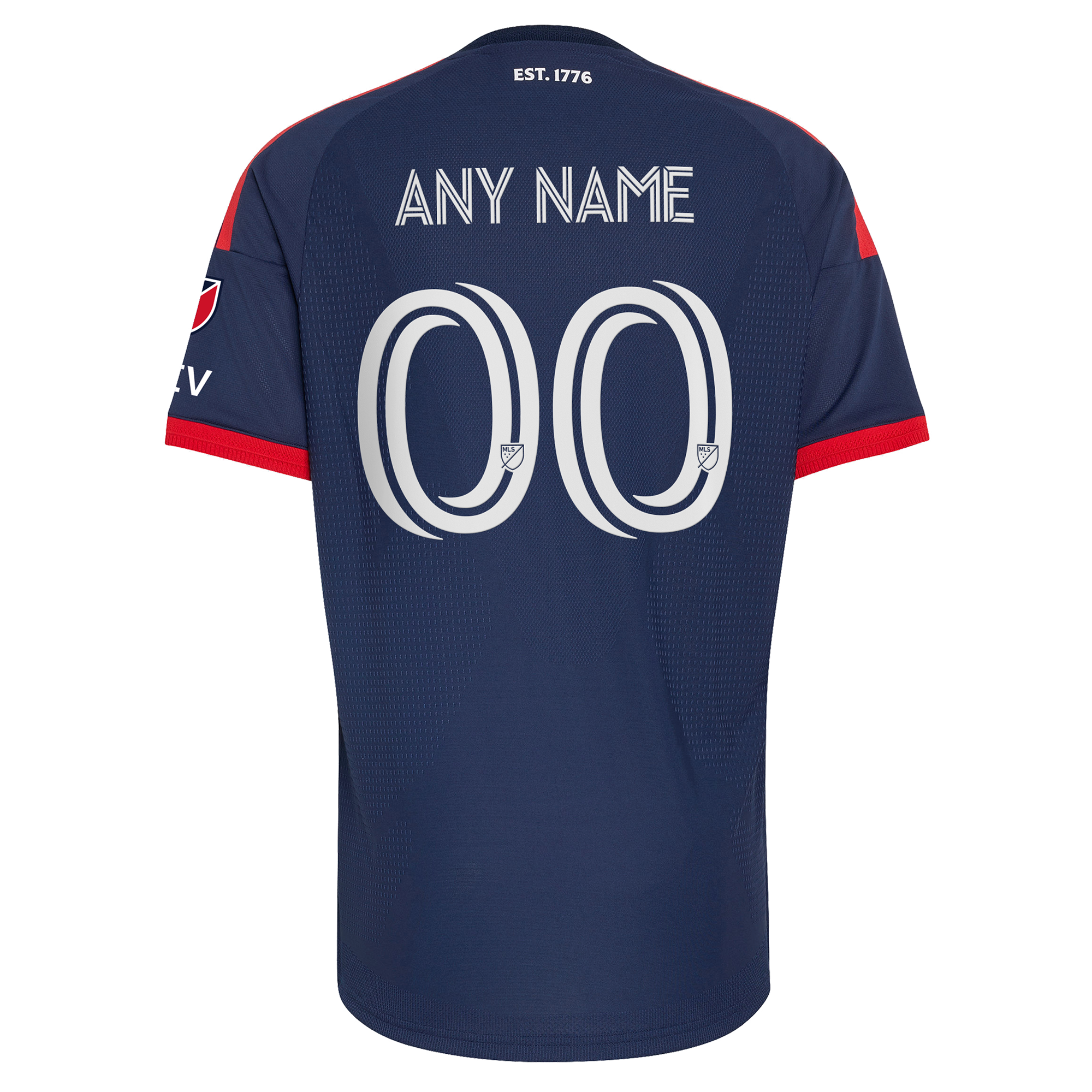 [JED] New England Revolution 2026 Independence Day On-Field Authentic Patch Custom Jersey - Blue