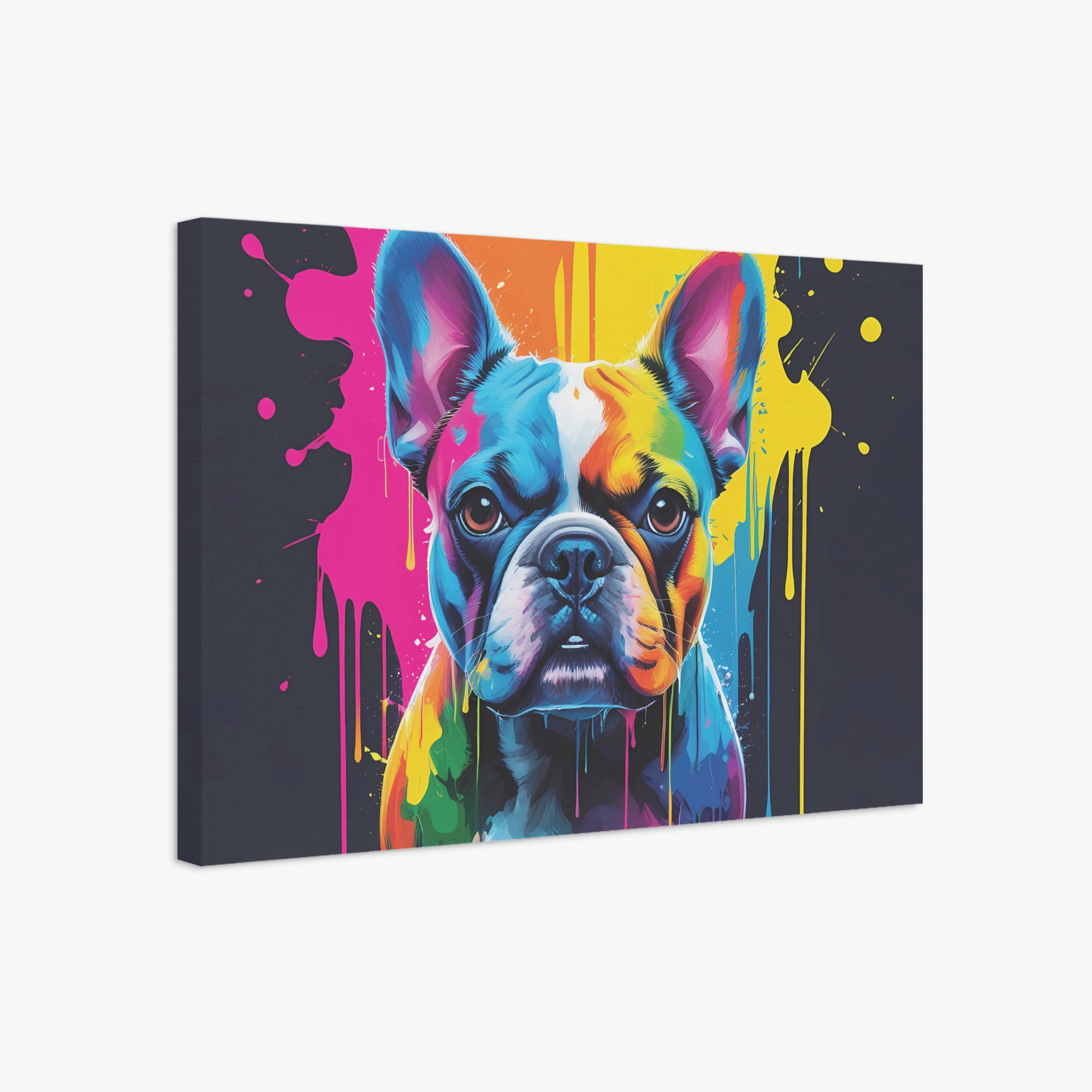 Cozy Miller - Adorable Frenchie Canvas Wall Art for French Comfortable
