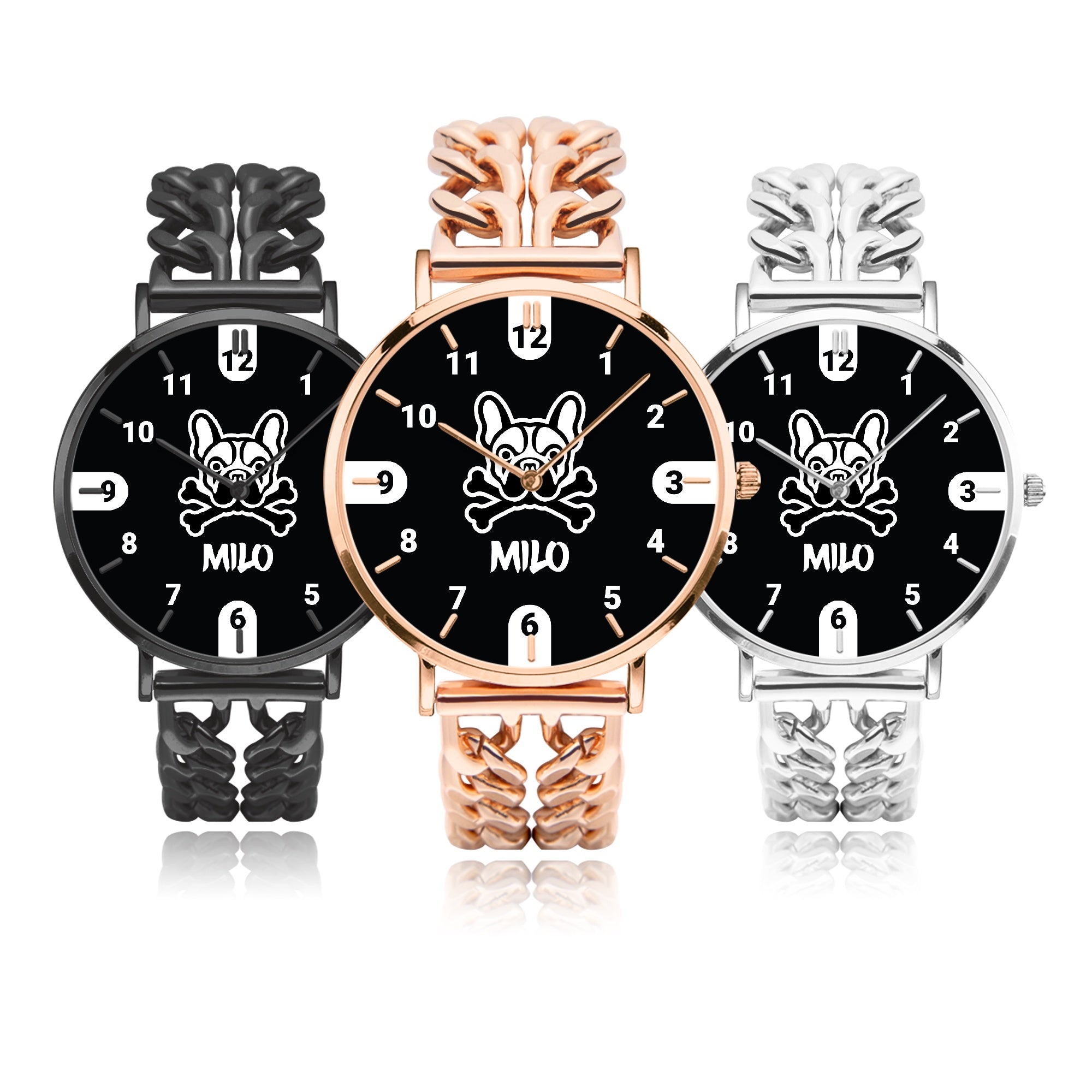 Street-Ready Daisy - Personalized Chic Hollow Strap Watch For Frenchi...