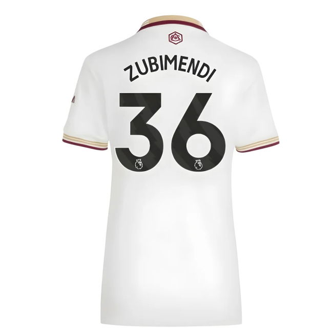 Zubimendi 36 Updated Arsenal Third Football Shirt 2025-2026 (Womens)