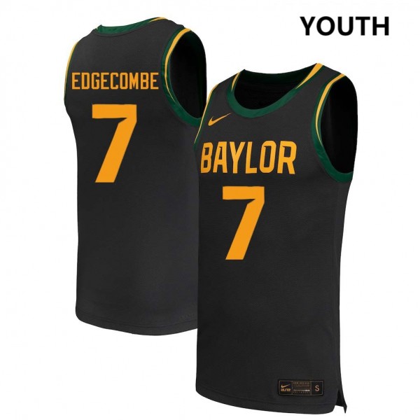 Nike Baylor Bears #7 VJ Edgecombe Youth Stitch Jersey - Black
