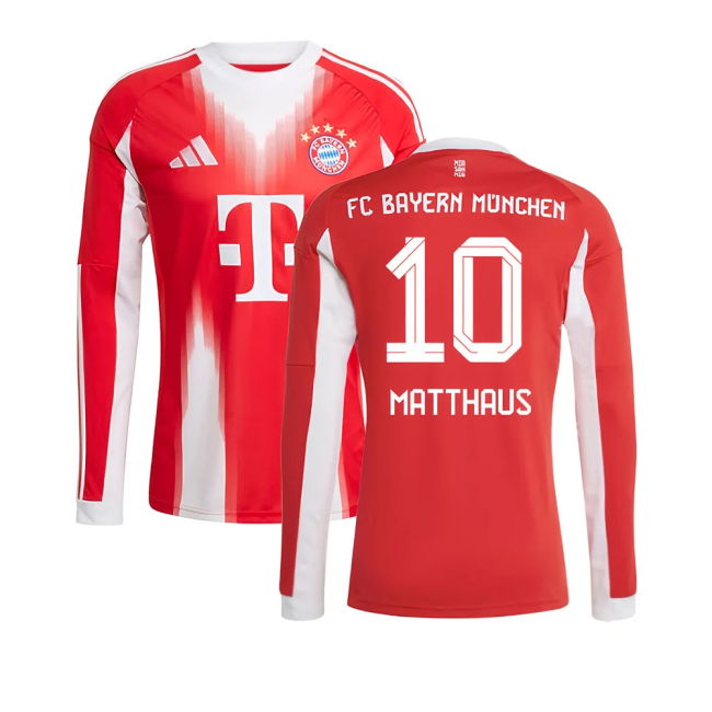 2025-2026 Home Shirt by Bayern Munich Long Sleeve (Unisex