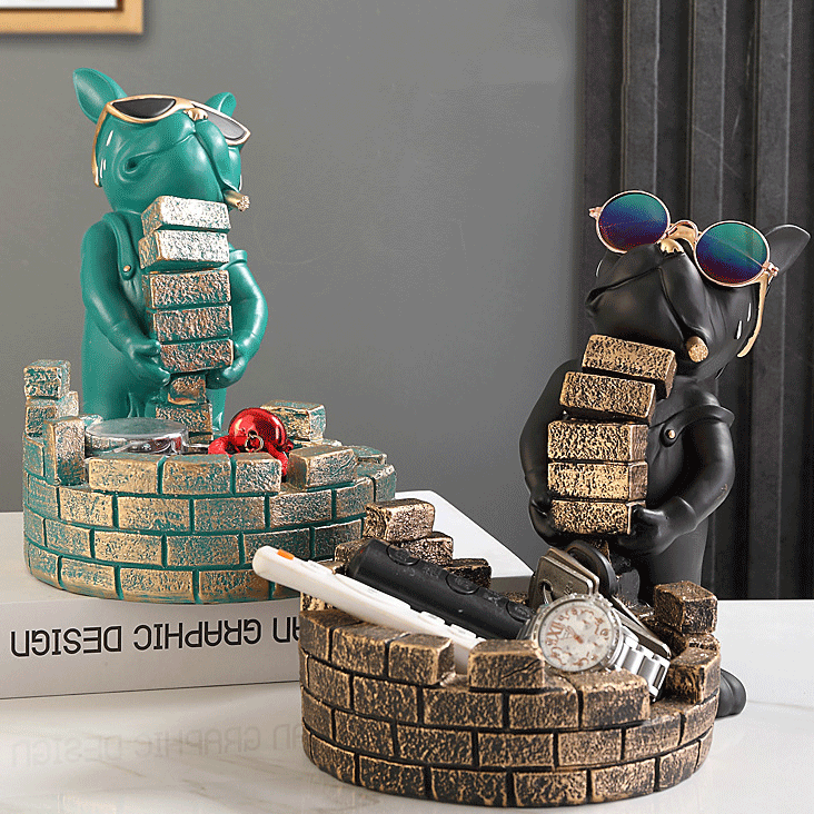 French Bulldog Builder French Bulldog Statue Elegant Living Room Decor