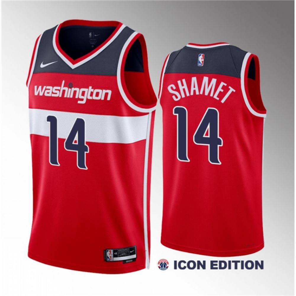 Exclusive Men's Washington Wizards #14 Landry Red Basketball Jersey