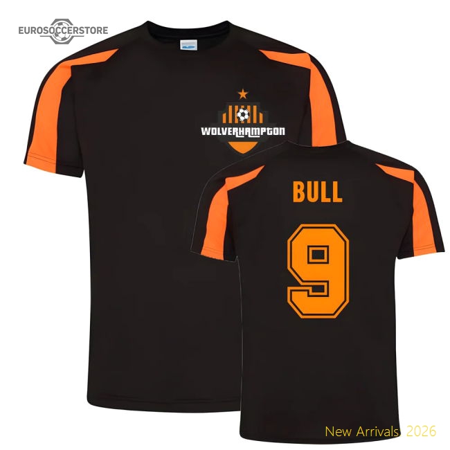Steve Bull Wolves Sports Practice Shirt (black) - Premium Quality