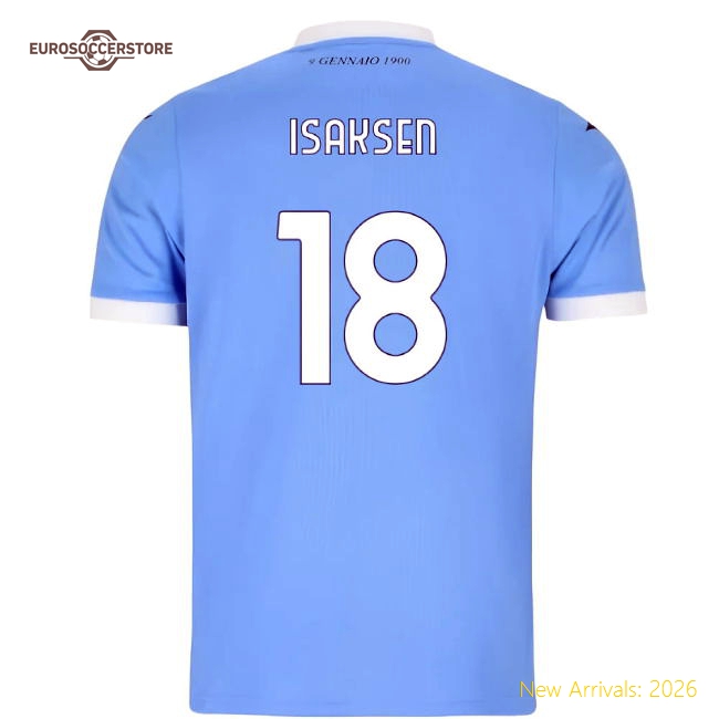 2025-2026 Lazio Home Shirt (Kids) (Isaksen 18)