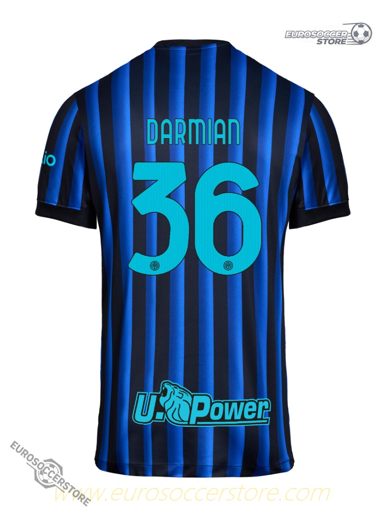Inter Milan's 25-26 Home Jersey featuring DARMIAN 36