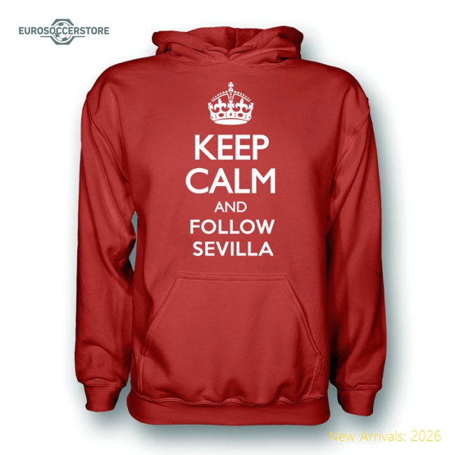 Keep Calm And Follow Sevilla Hoody (red)