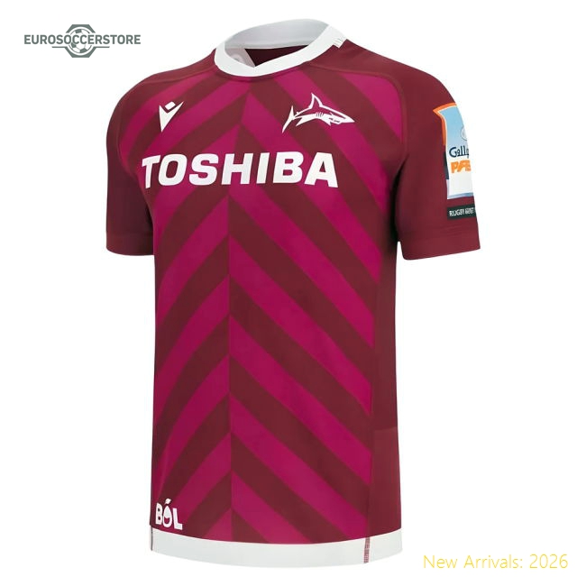 Sale Sharks Children 2025 Away Jersey Shirt Football Fan Apparel